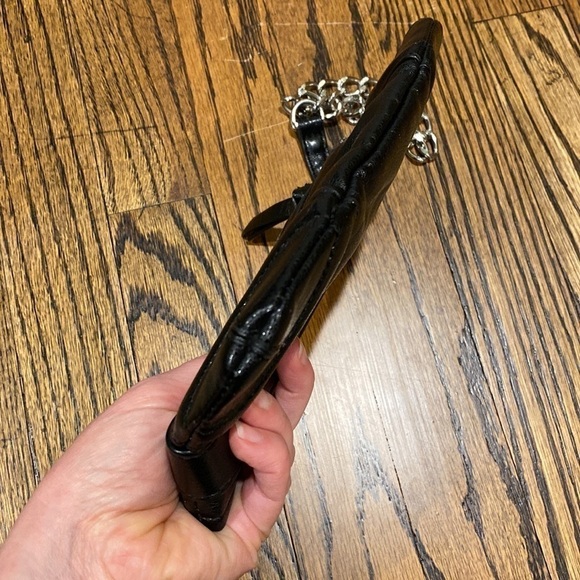 Express Black Faux Leather Wristlet EUC - Picture 8 of 13